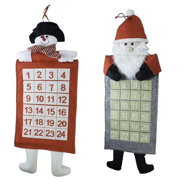 Felt Advent Calendar with Santa