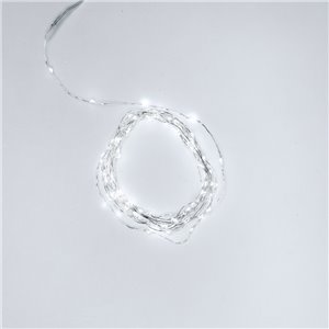 100 Nano LED Ice White - steady light - L 5 m - moldable metal wire - 24V - indoor use