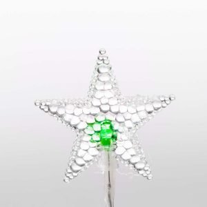 Stalattiti Stelline LED – 72 LED Multicolor – giochi luce – L 2,20 m × H max 80 cm – 24V – filo trasparente – uso esterno