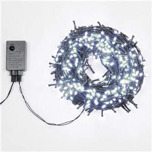 480 LED Ice White Chain - memory light games - T.E. 12W - L 33.60 m - 31V - outdoor use