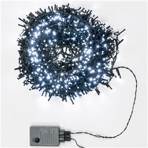 1152 Klare LEDs - Lichtspiele - T.E. 12W - L 23 m - 24V - grüner Draht - Außeneinsatz