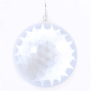 Sphère digitale LED Ø 15 cm - 48 LED claires - fil transparent - jeux de lumière digitaux - 5V - intérieur