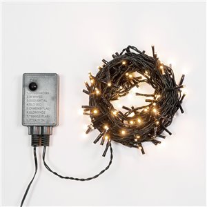 Kette 100 LED Traditionell - Memory-Lichtspiele - T.E. 3,6W - L 7 m - 31V - Außeneinsatz