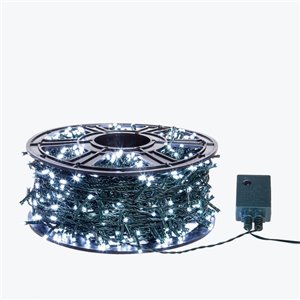 960 LED Kette Eisweiß - Memory-Lichtspiele - L 67 m - 31V - für den Außenbereich