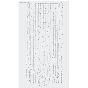 Tenda LED per Albero – 288 LED bianco freddo – giochi luce – L 180 cm – consigliata per alberi H 210/240 cm – 31V – uso esterno
