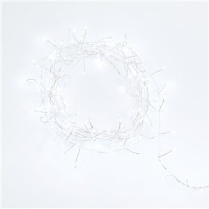 NanoLED Cluster - 100 NanoLEDs claires - L 3 m - jeux de lumière - 4.5V - usage intérieur