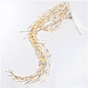 Cascata LED filo bianco – H max 170 cm – 540 LED luce calda (108 flashing + 432 fissa) – 31V – uso esterno
