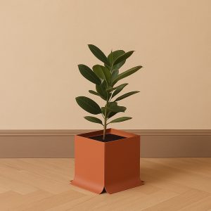 Fioriera SPLASH 58x58x47 cm Beige Rosso RAL 3012