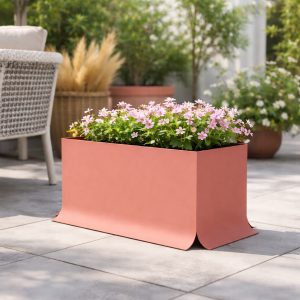 Fioriera SPLASH 58x98x47 cm Beige Rosso RAL 3012