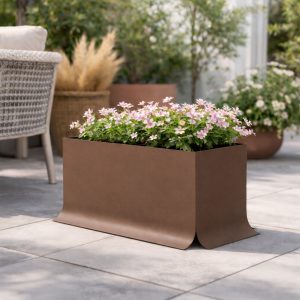 Fioriera SPLASH 58x98x47 cm Marrone RAL 8025