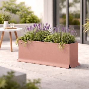 Fioriera SPLASH 58x138x47 cm Beige Rosso RAL 3012