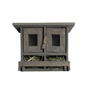 Gabbia per Conigli in Legno per Presepe 13,5x5,5x10 cm