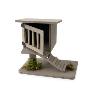 Pollaio in Legno per Presepe 13x10x11,5 cm