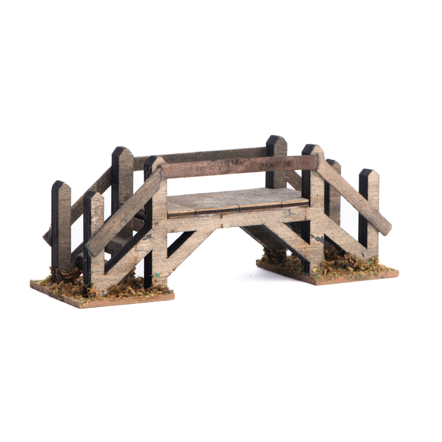 Set 2 Ponti in Legno 15x5x6 cm per Presepe - immagine 4