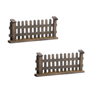 Set 2 Staccionate in Legno 15x2x6,5 cm per Presepe