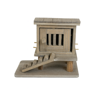 Pollaio in Legno per Presepe 7,7x4,8x6,5 cm