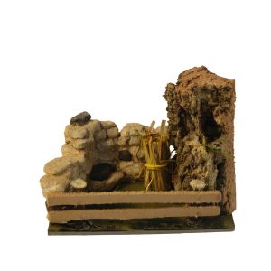 Recinto per Animali in Legno per Presepe 17x16x6 cm