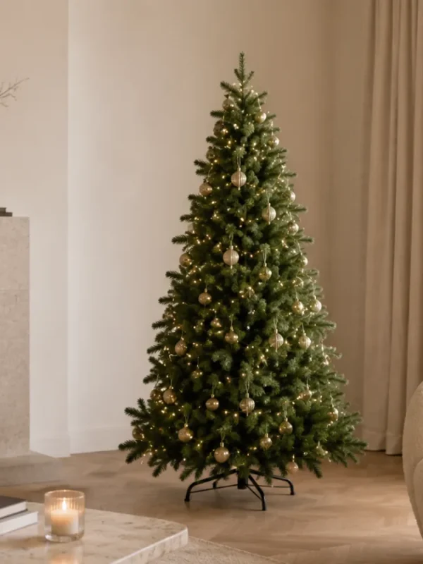 Albero di Natale Abete Cristallo Moranduzzo in contesto elegante