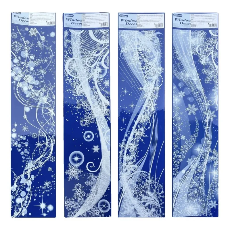 Set 4 Vetrofanie Fantasia Arpa 15x64 cm