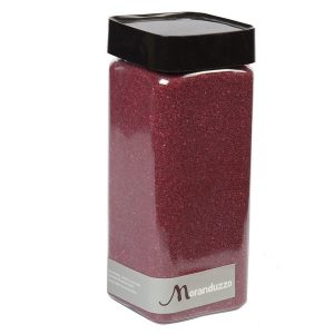 Sabbia Colorata Rossa 0,5mm 825g, Decorazione Vasi, Moranduzzo