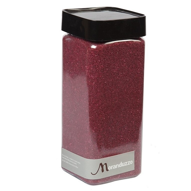 Sabbia Colorata Rossa 0,5mm 825g, Decorazione Vasi, Moranduzzo
