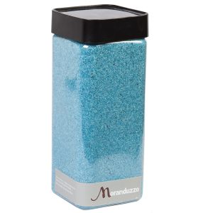 Sabbia Colorata Turchese 0.5mm 825g, Decorazione Vasi, Moranduzzo