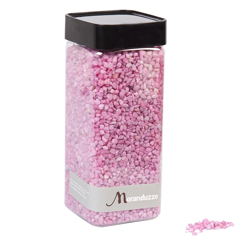 Granulato Colorato Rosa 2mm 825g, Decorazione Vasi, Moranduzzo