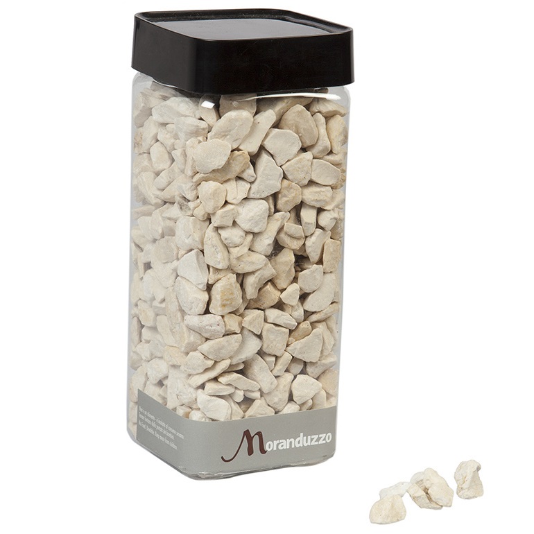 Sassi Decorativi Crema 9-13mm 825g, Decorazione Vasi, Moranduzzo