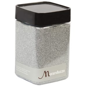 Sabbia Colorata Argento 0,5mm 550g, Decorazione Vasi, Moranduzzo