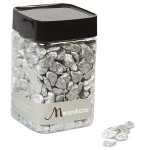 Sassi Decorativi Argento 9-13mm 550g, Decorazione Vasi, Moranduzzo