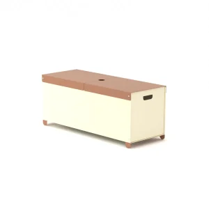 Cassapanca SIVUPLE' 120x45x45 cm colore Beige Red RAL 3012 su Panna RAL 1013