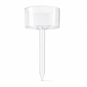 Porta tealight in Vetro con Stelo per Composizioni Floreali H 20 cm — Set 12 pezzi