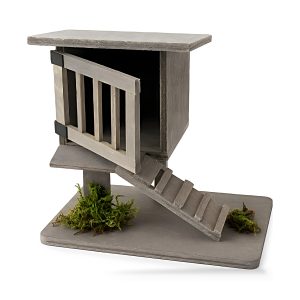 Pollaio in Legno per Presepe 13x10x11,5 cm