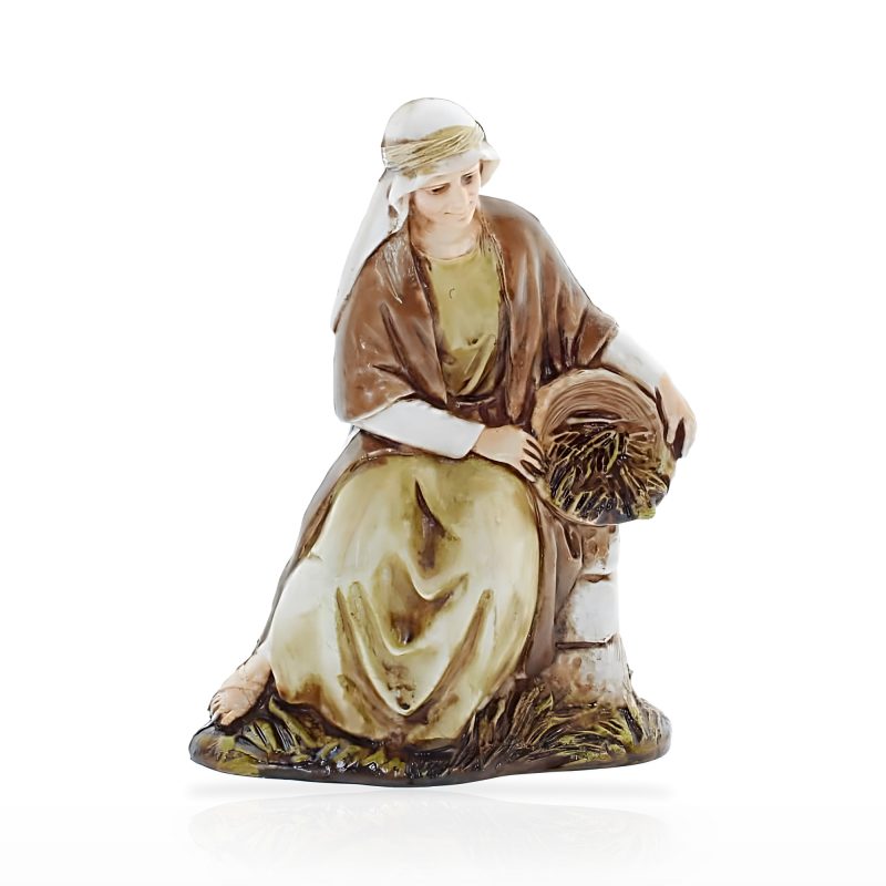 Donna sul Muretto Standard 10 Stile Arabo per Presepi in Scala 1:20