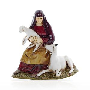 Donna con Agnello Standard 10 Stile Napoletano per Presepi in Scala 1:20
