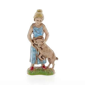Bimba con Cane Standard 10 Stile Napoletano per Presepi in Scala 1:20