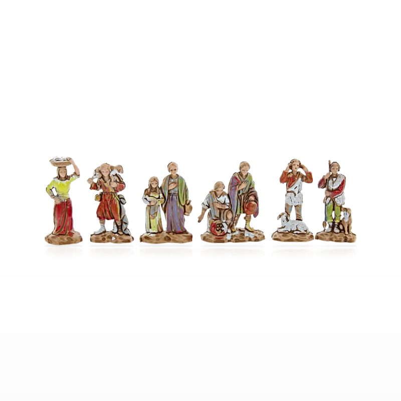 Set 21 Pastori e 1 Cammello Micro 3.5 per Presepi in Scala 1:50