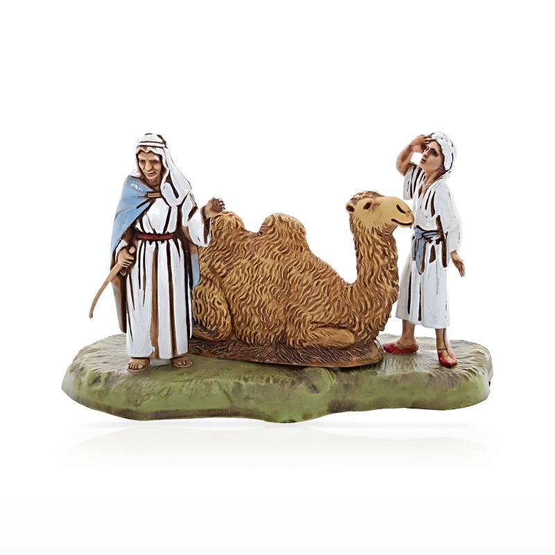 Chametiers avec Camel Mini 6 Napolitain pour crèches à l’échelle 1:32