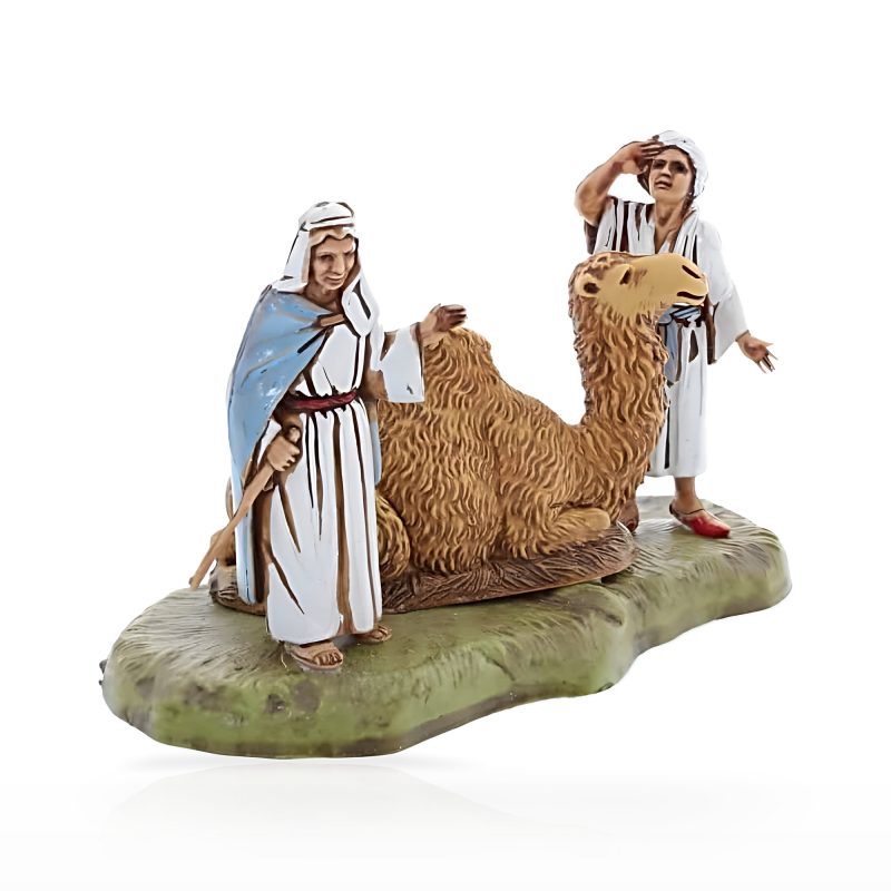 Chametiers avec Camel Mini 6 Napolitain pour crèches à l’échelle 1:32