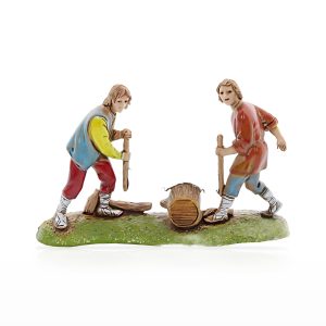 Scena Boscaioli Mini 6 Napoletano per Presepi in Scala 1:32