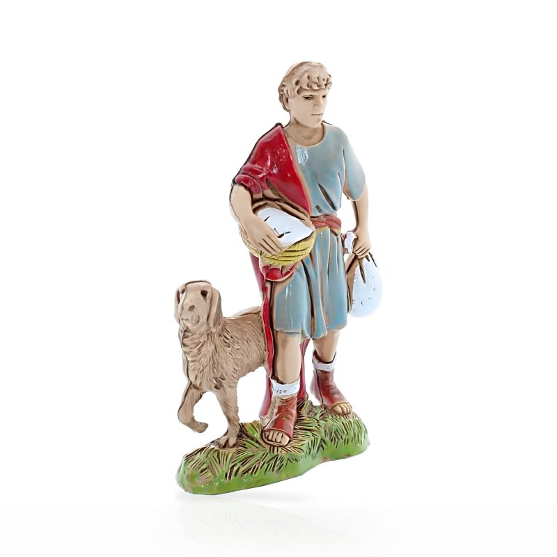 Uomo con Cane Standard 10 Stile Napoletano per Presepi in Scala 1:20