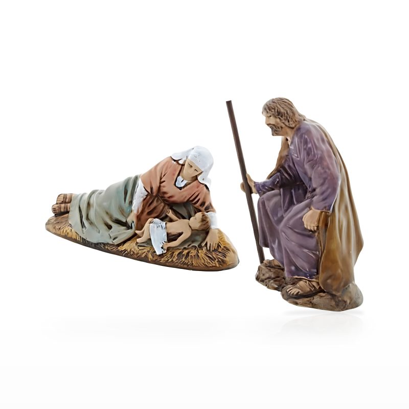 Natività 3 Soggetti Standard 10 Stile Napoletano per Presepi in Scala 1:20 con Madonna Sdraiata