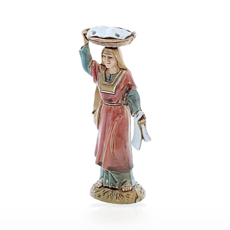 Donna con Cesta Standard 10 Stile Arabo per Presepi in Scala 1:20