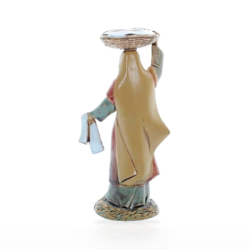 Donna con Cesta Standard 10 Stile Arabo per Presepi in Scala 1:20