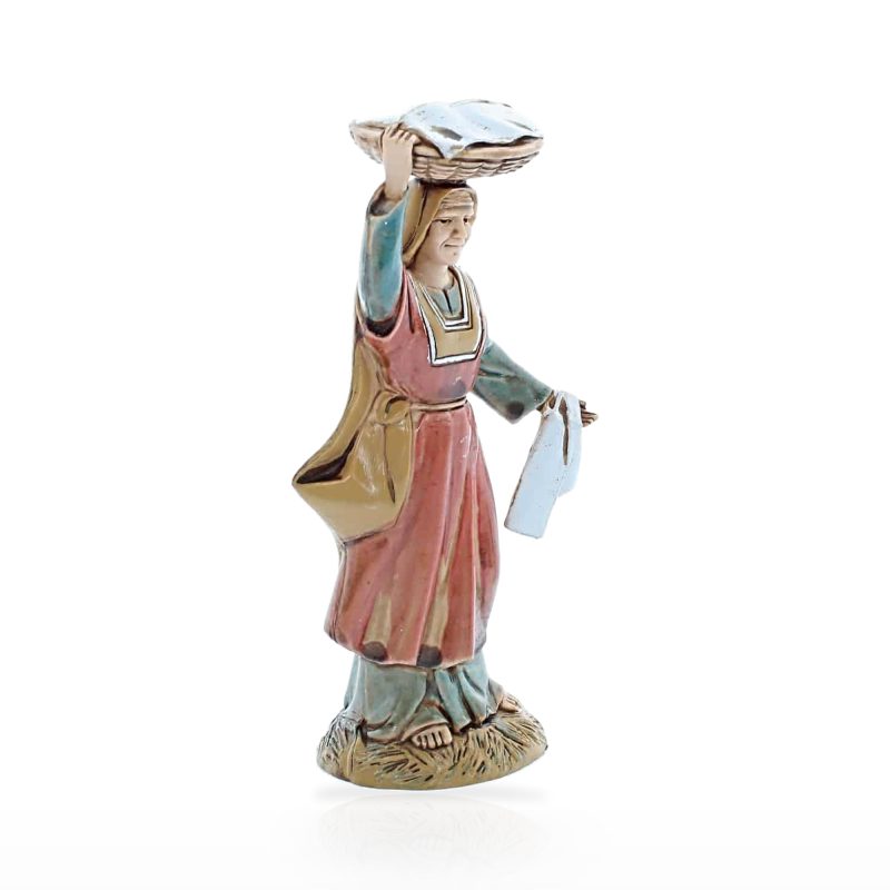 Donna con Cesta Standard 10 Stile Arabo per Presepi in Scala 1:20