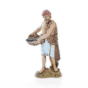 Pescivendolo Standard 10 Stile Arabo per Presepi in Scala 1:20