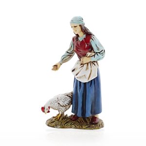 Donna con Gallina Medio 12 in Scala 1:15