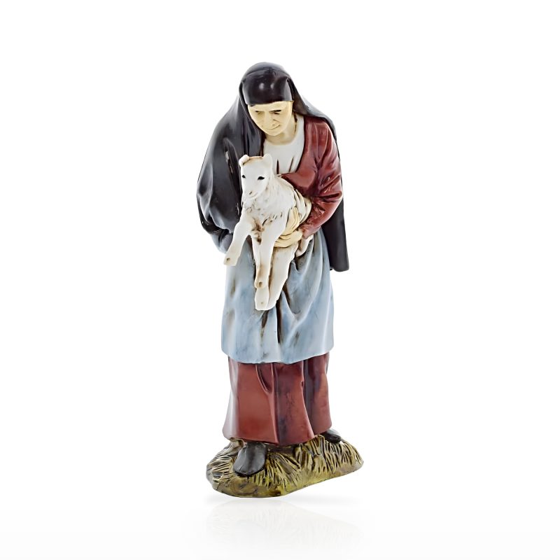 Alte Frau mit mittlerem Lamm 12 im Maßstab 1:15