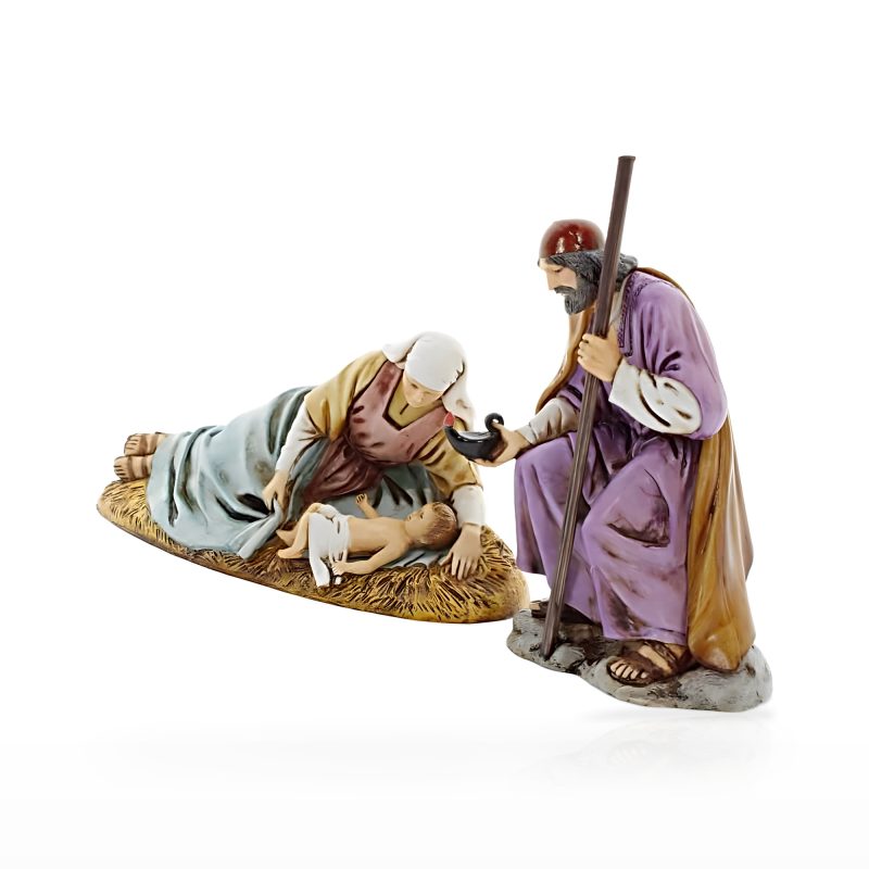 Nativité avec Marie couchée 3 Sujets Medium 13 à l’échelle 1:15