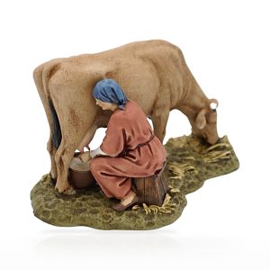 Mungitrice con Mucca Medio 13 in Scala 1:15